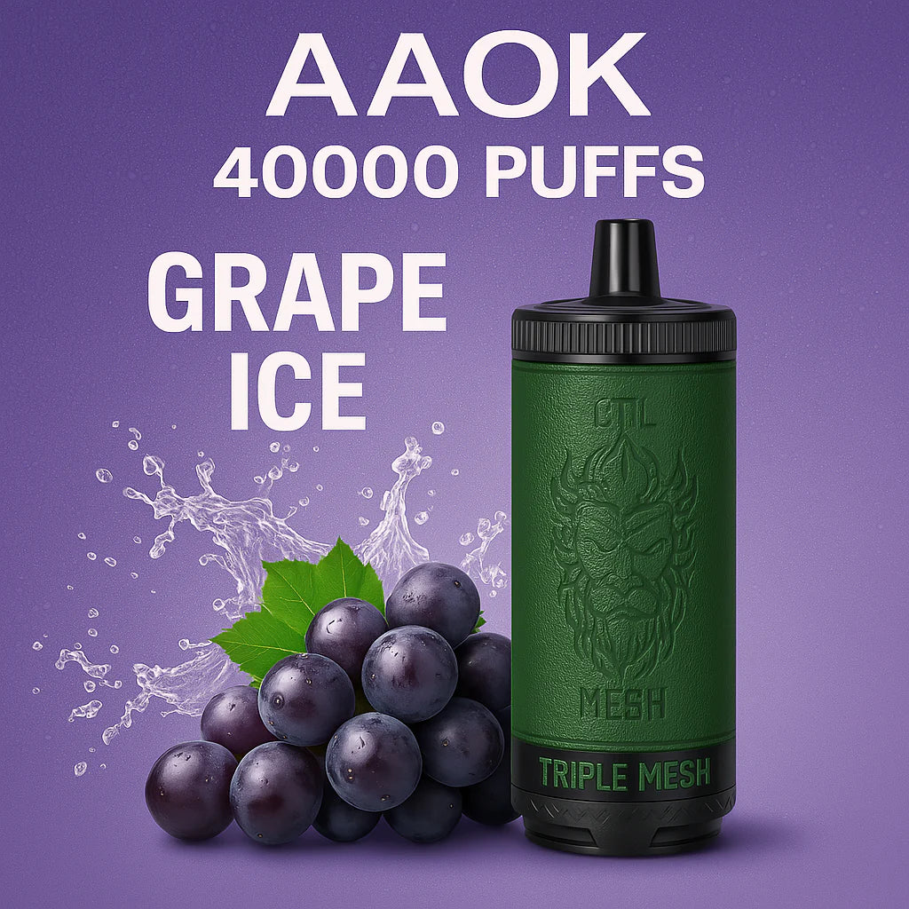 AAOK AK40000 disposable vape 40000 puffs premium flavours available in India – buy online