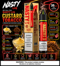 Nasty Liq Custard Tobacco Nicotine Salt E-Liquid 35mg 30ml by Indian Vape Hub