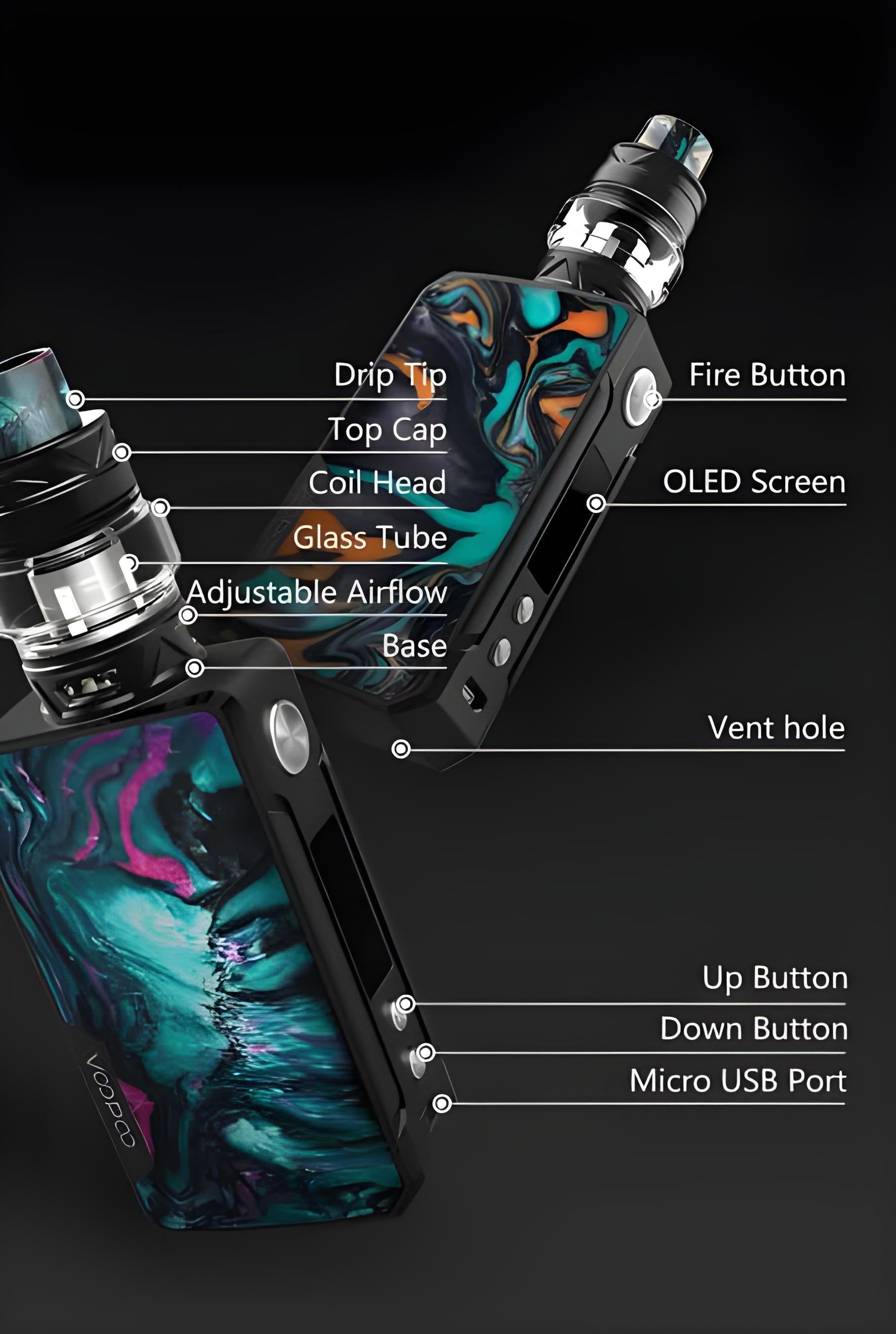 VOOPOO Drag 2 177W Refresh Edition Kit with PnP Tank
