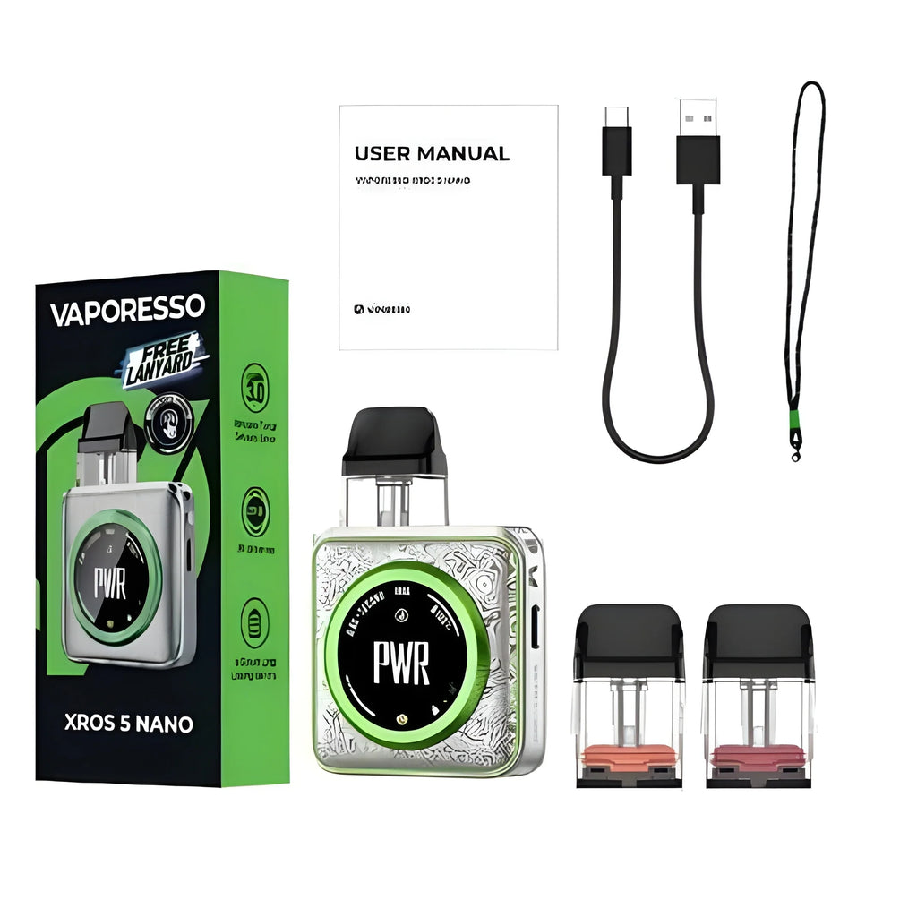 Vaporesso XROS 5 Nano Pod Kit Compact Refillable Vape Device compatible with XROS Series Pods by Indian Vape Hub