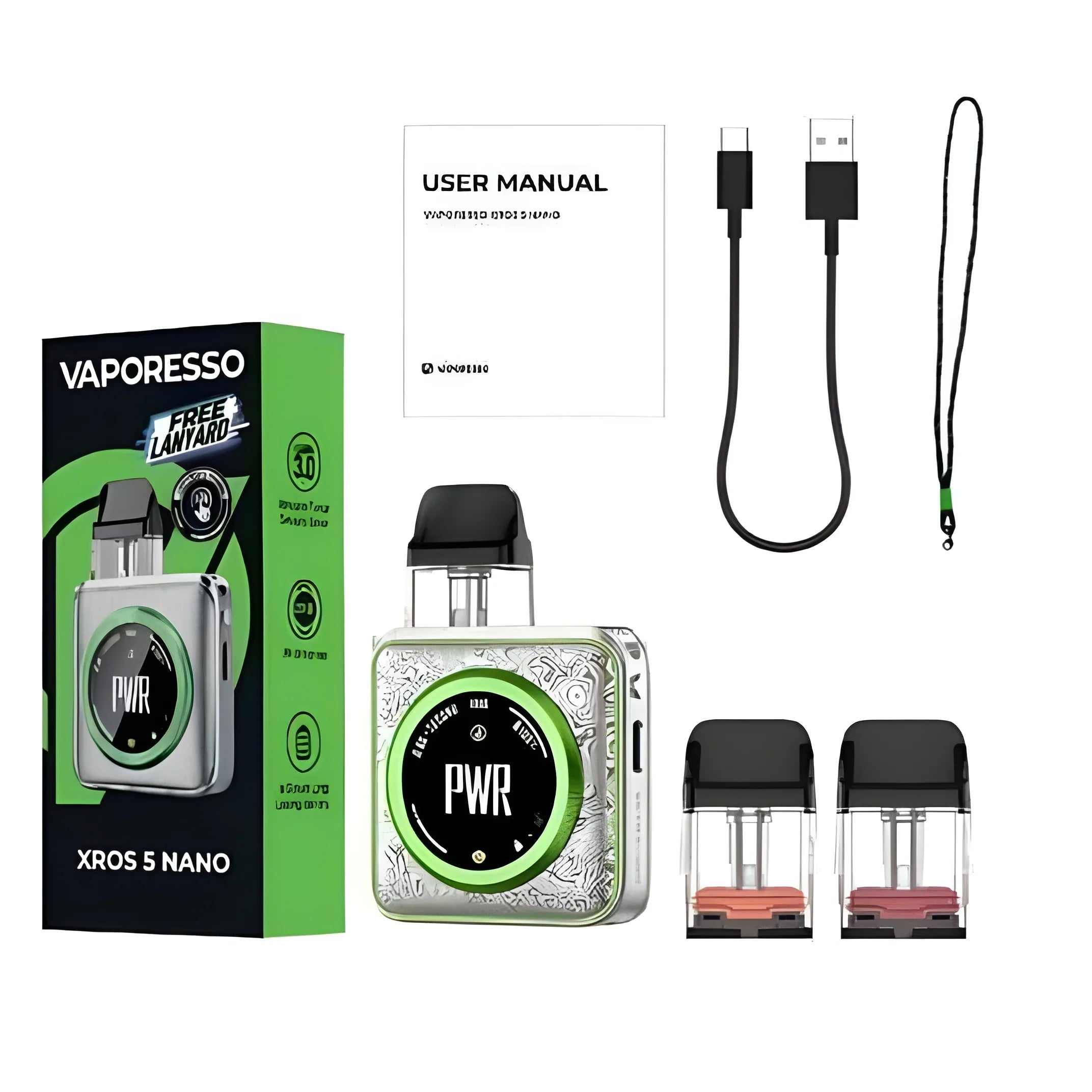 Vaporesso XROS 5 Nano Pod Kit Compact Refillable Vape Device compatible with XROS Series Pods by Indian Vape Hub