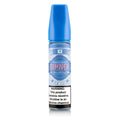 Dinner Lady Blue Menthol vape juice bottle on a white background