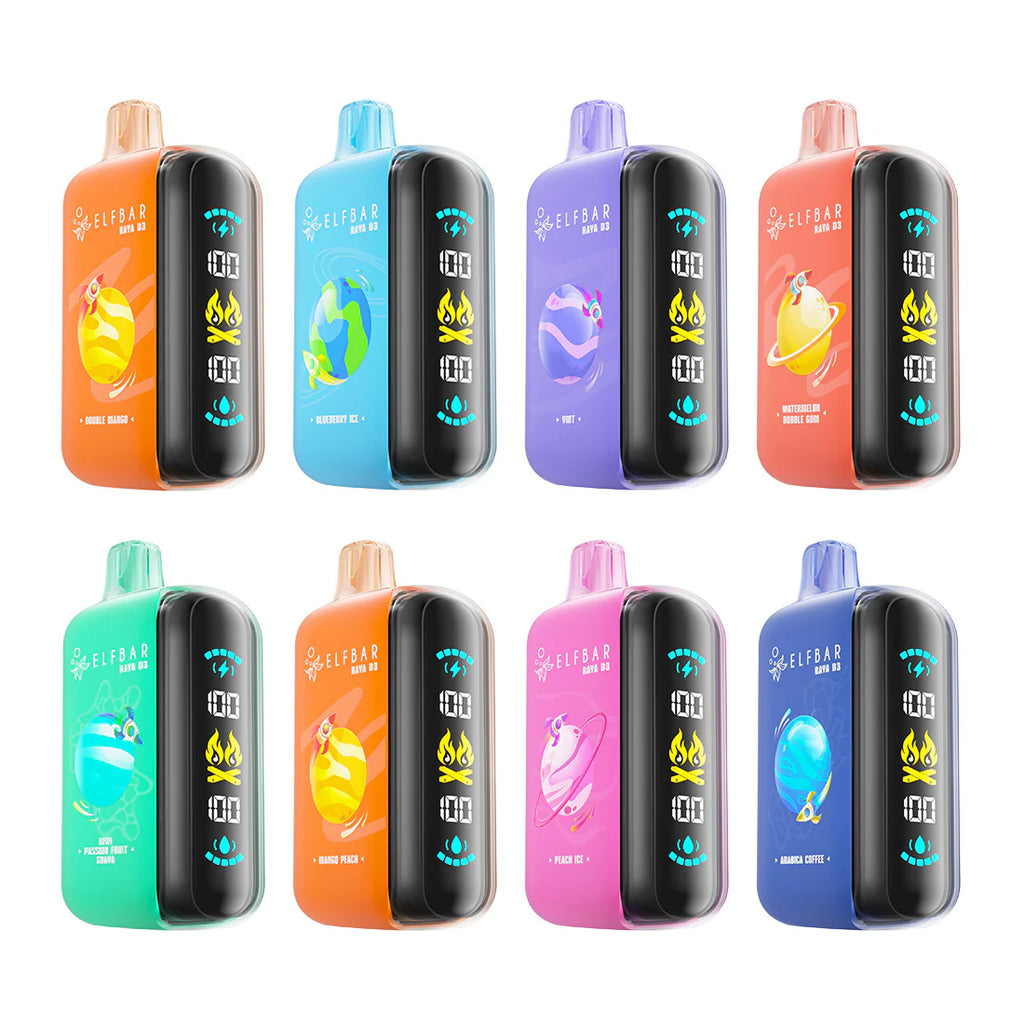 Elf Bar Raya D3 15 Flavors – Best Disposable Vape in India