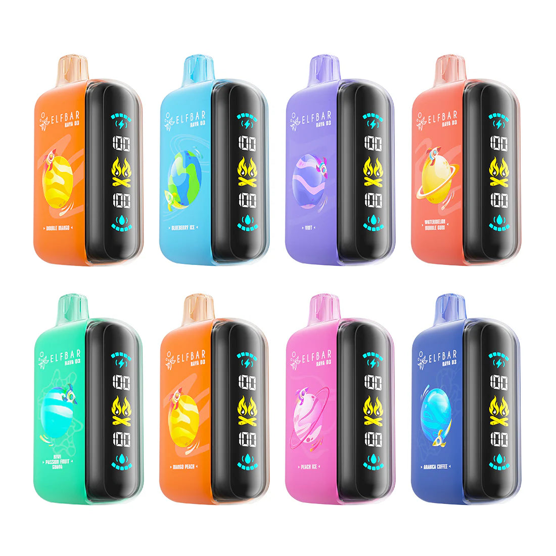 Elf Bar Raya D3 15 Flavors – Best Disposable Vape in India