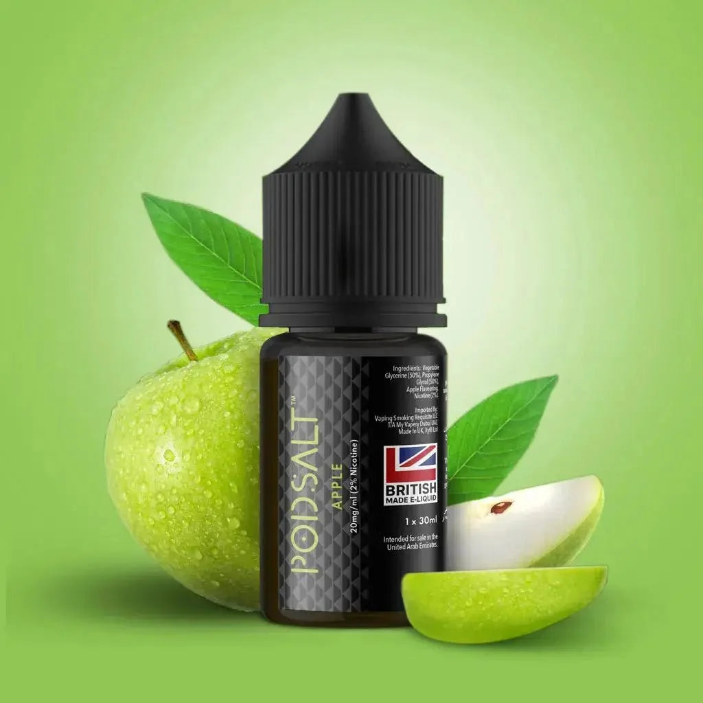 Pod Salt Apple Nic Salt 20MG 30ML UK Made Apple E-Liquid by Indian Vape Hub